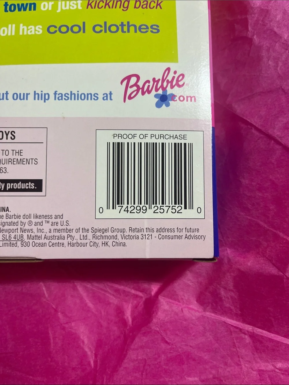 2001 Mattel Barbie Fashion Avenue Ken 